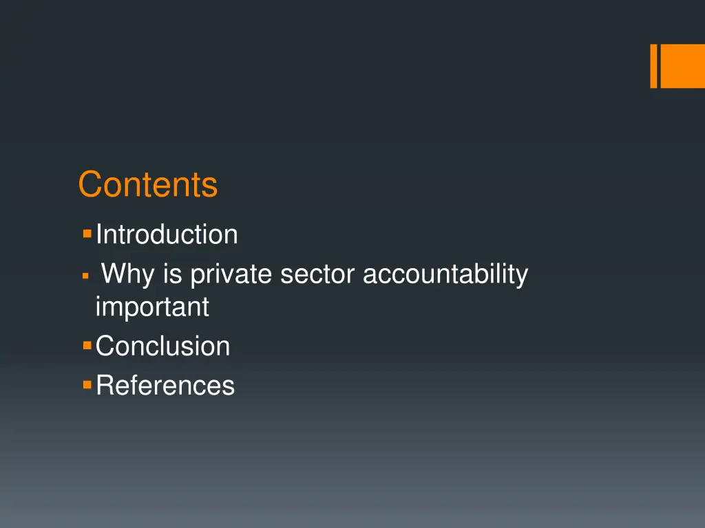 contents introduction why is private sector