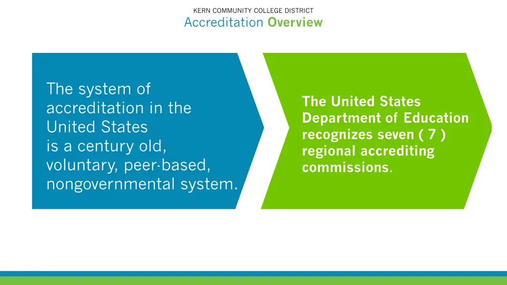 kern community college district accreditation