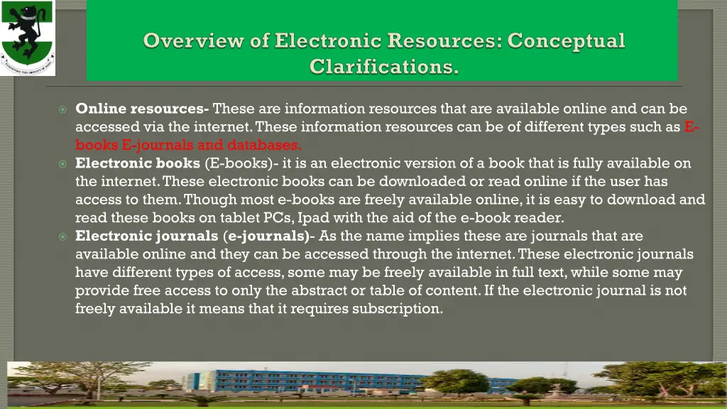 online resources these are information resources