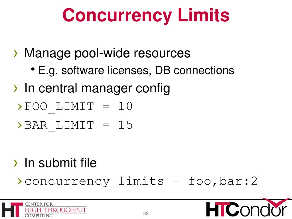 concurrency limits