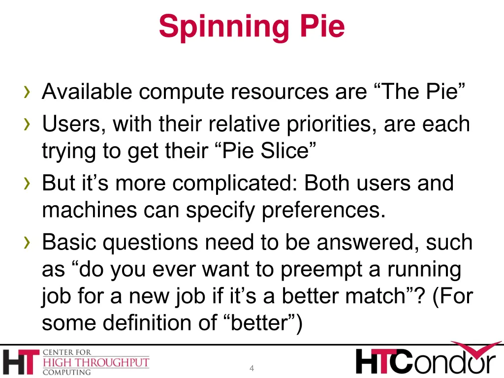 spinning pie