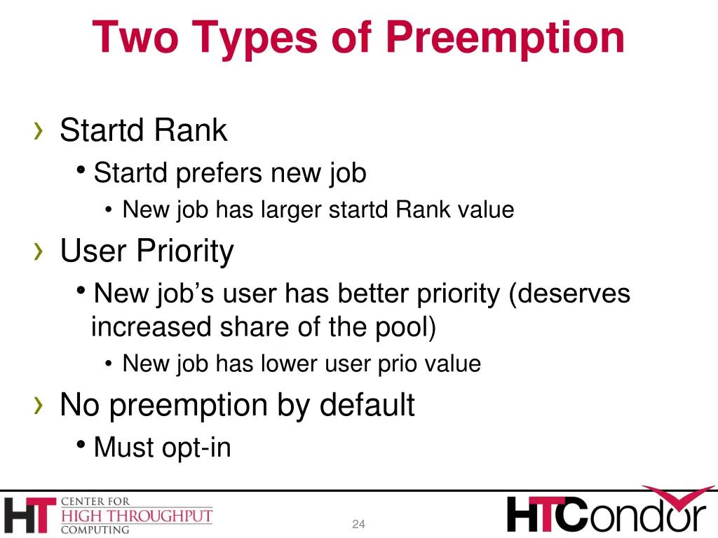 two types of preemption