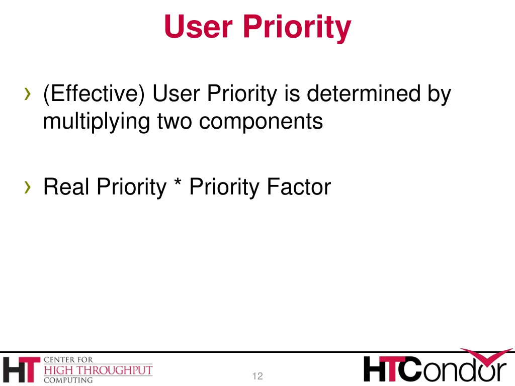 user priority