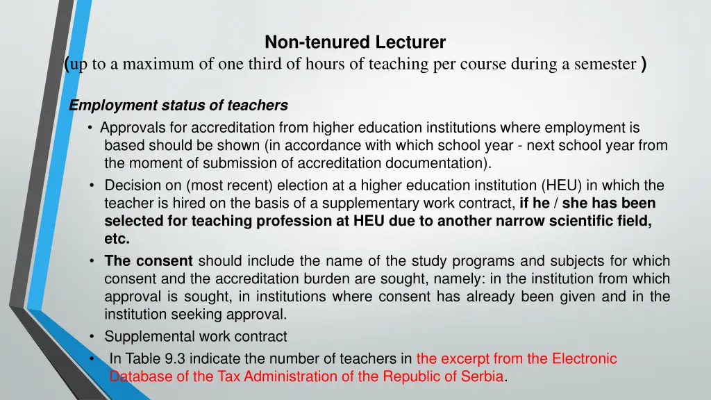 non tenured lecturer