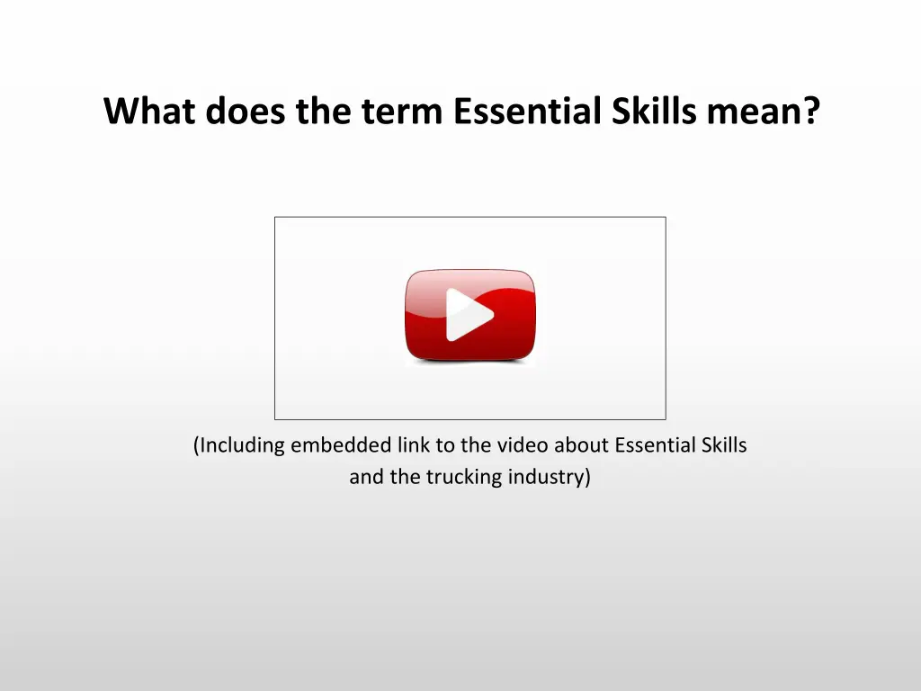 what does the term essential skills mean