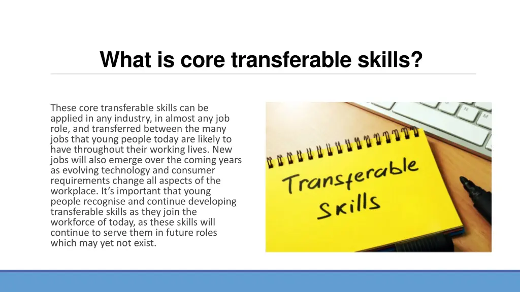 what is core transferable skills