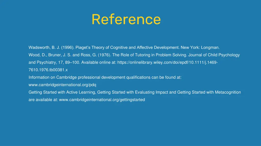 reference