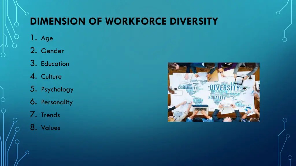 dimension of workforce diversity