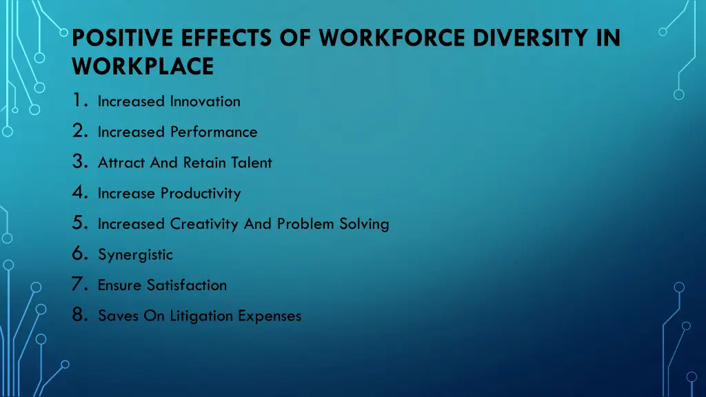 positive effects of workforce diversity