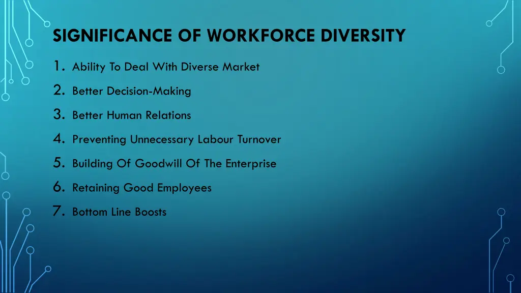 significance of workforce diversity