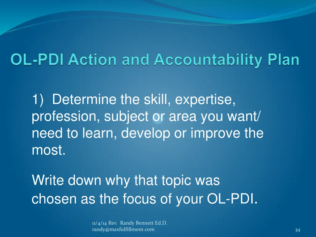 1 determine the skill expertise profession