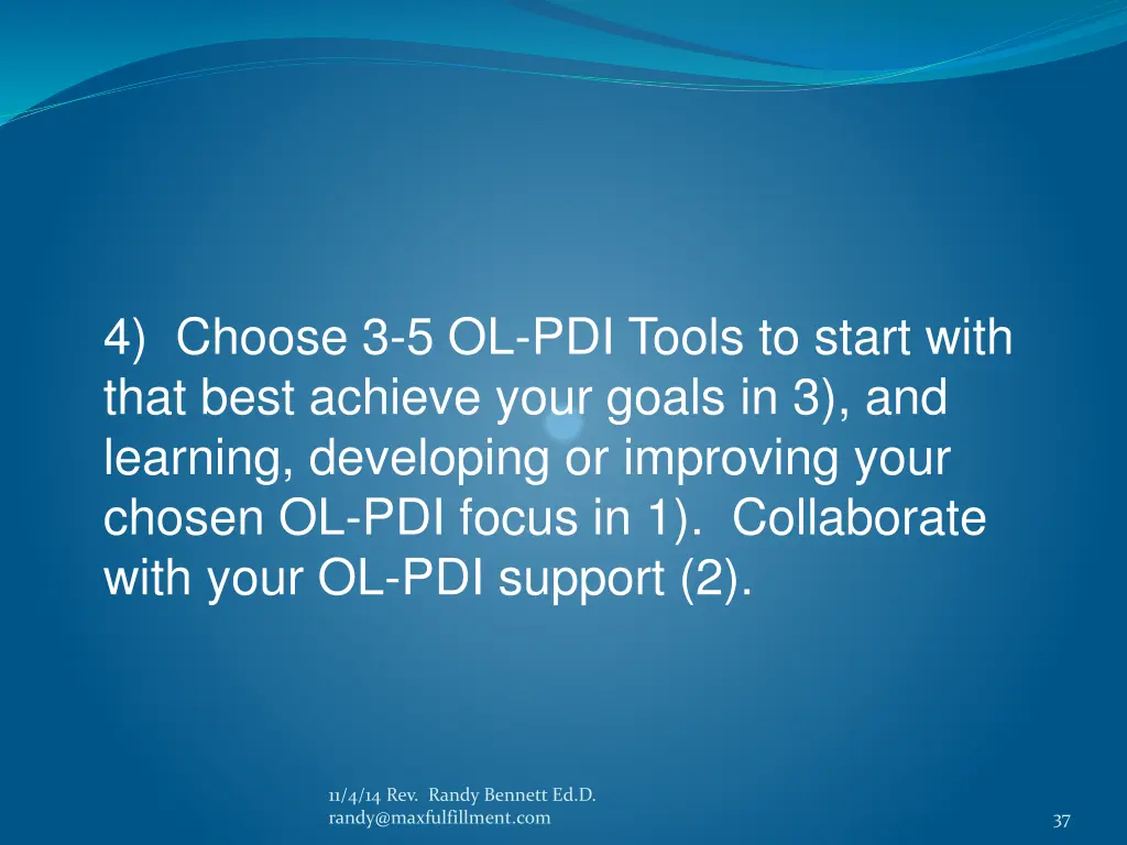 4 choose 3 5 ol pdi tools to start with that best