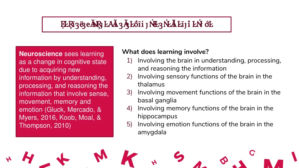 learni ng b ased o n learni ng b ased o n neuro