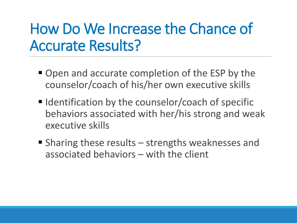 how do we increase the chance