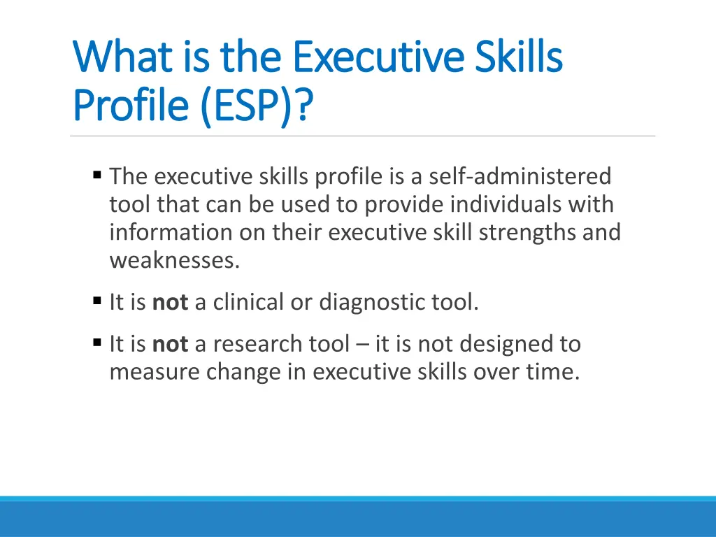 what is the executive skills what