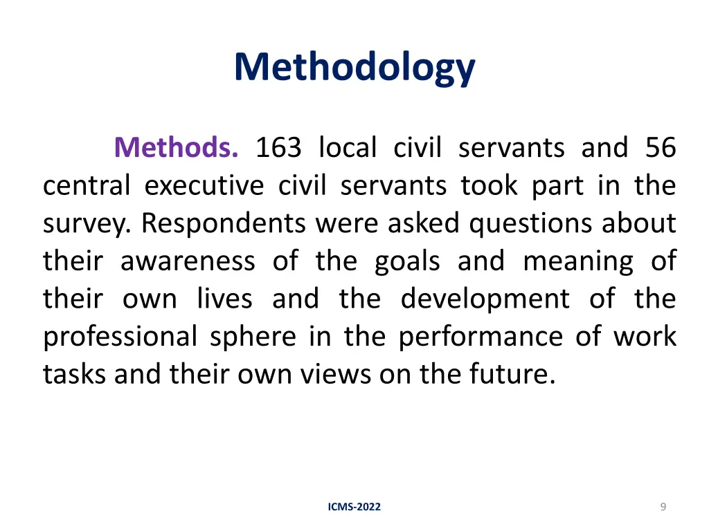 methodology