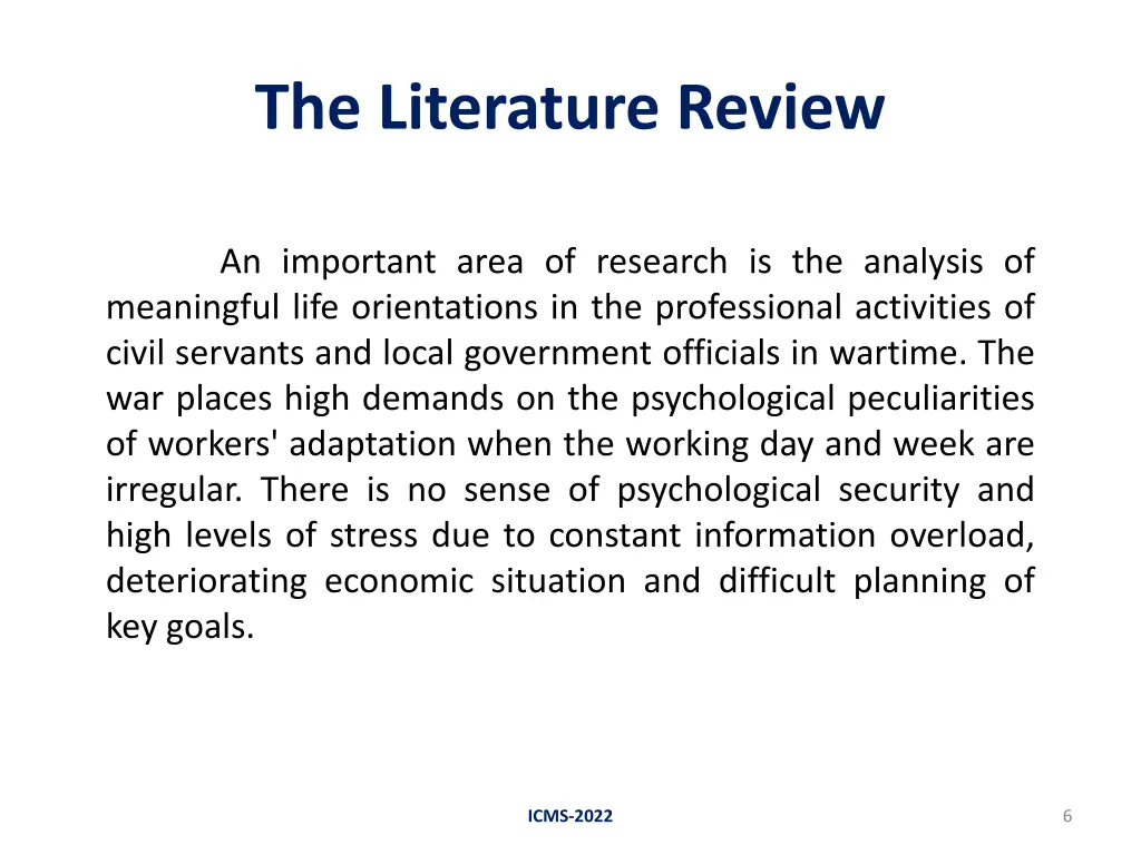 the literature review 1