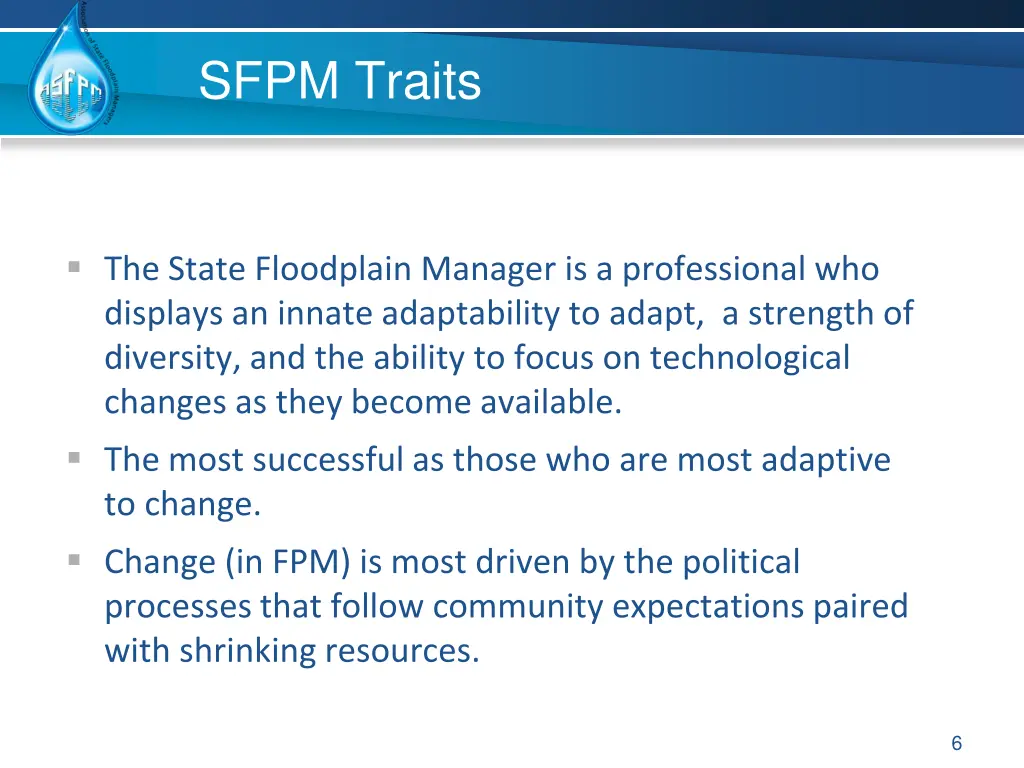 sfpm traits
