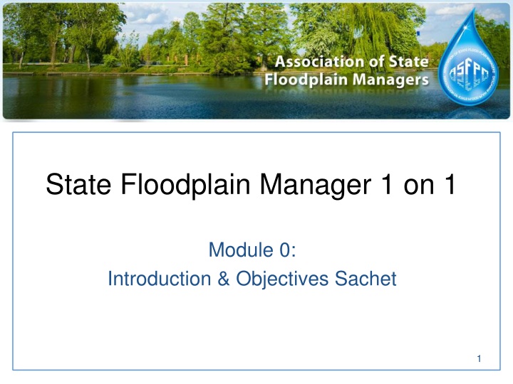 state floodplain manager 1 on 1