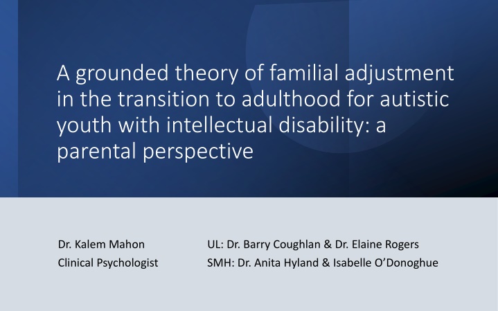 a grounded theory of familial adjustment