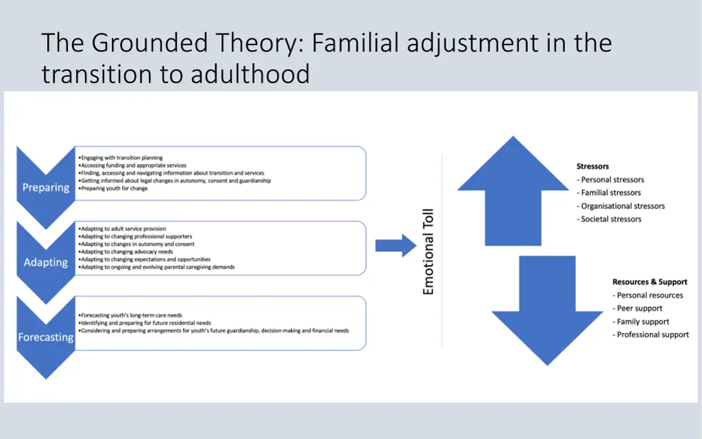 the grounded theory familial adjustment
