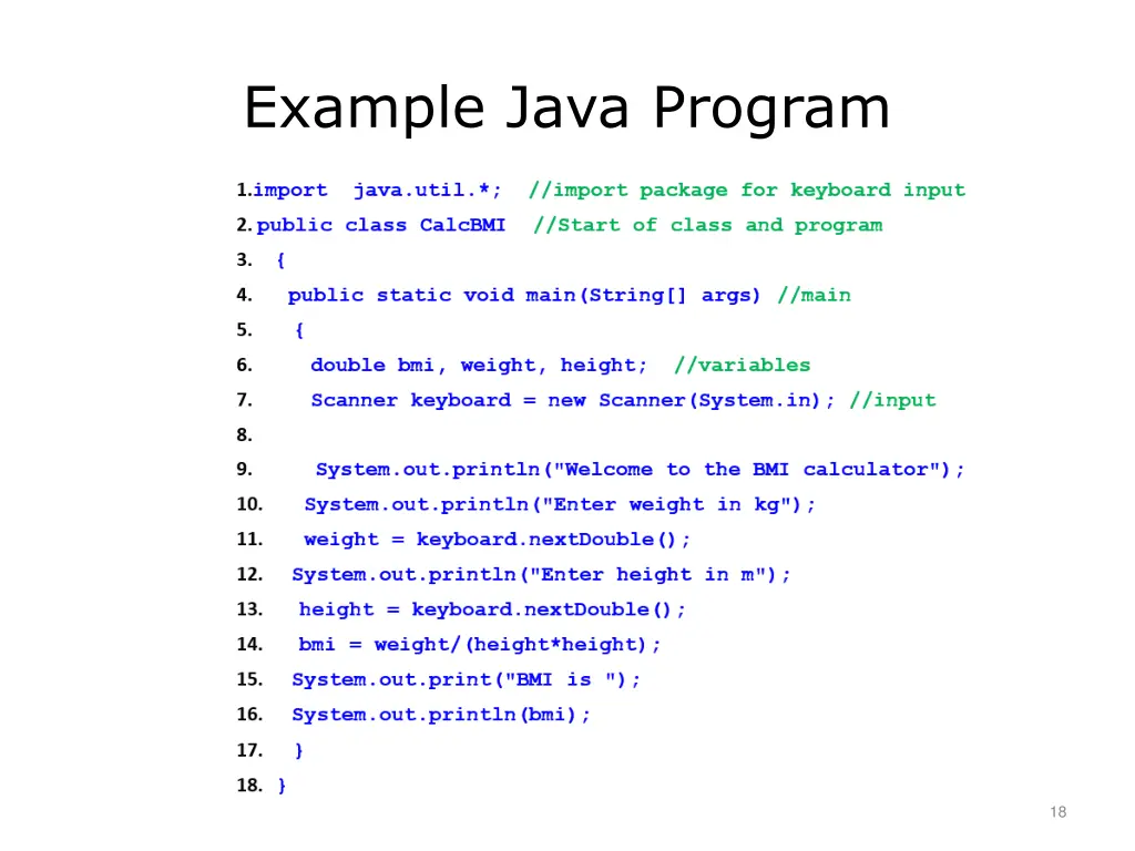 example java program