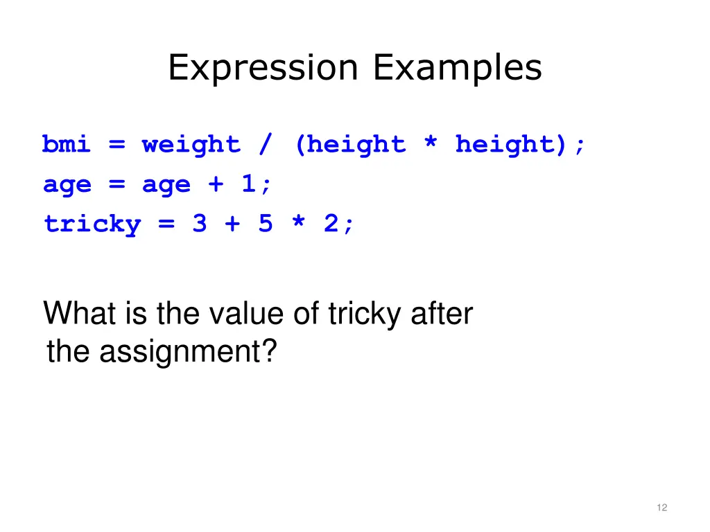 expression examples