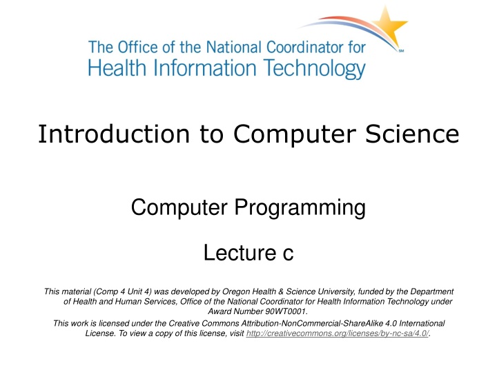 introduction to computer science