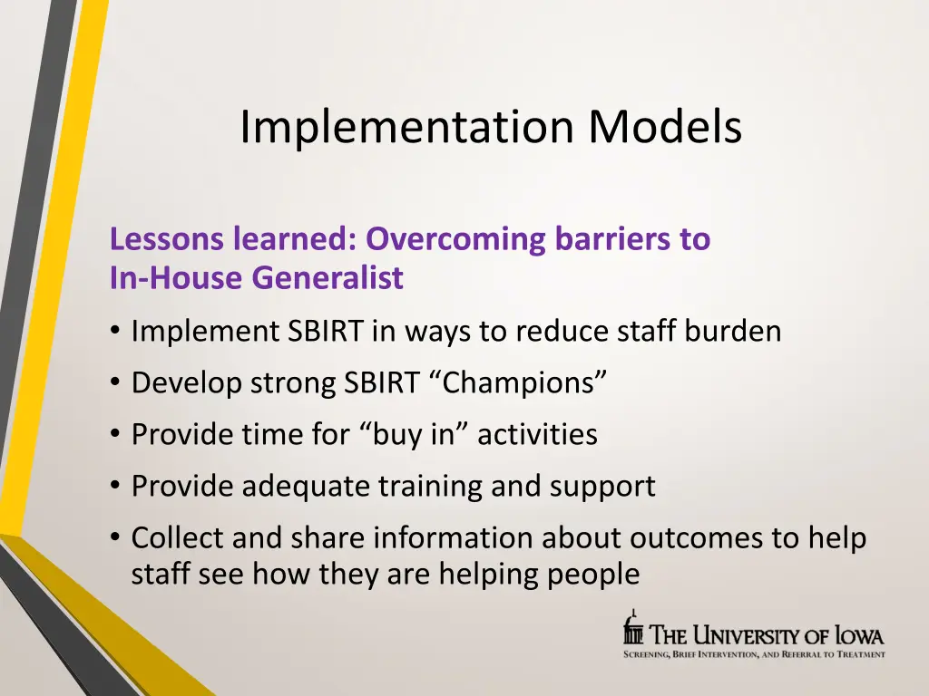 implementation models 1