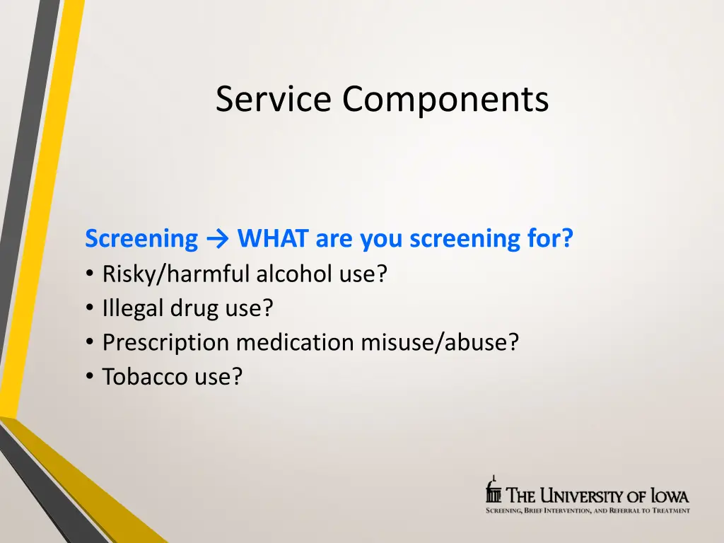 service components 1
