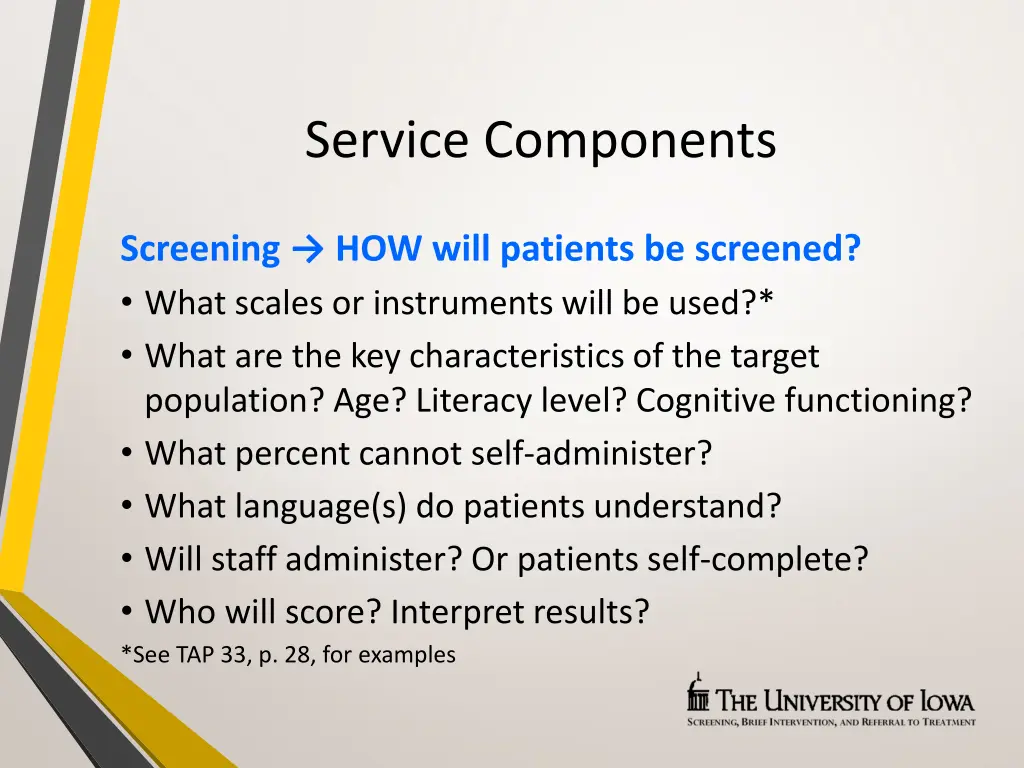 service components 2
