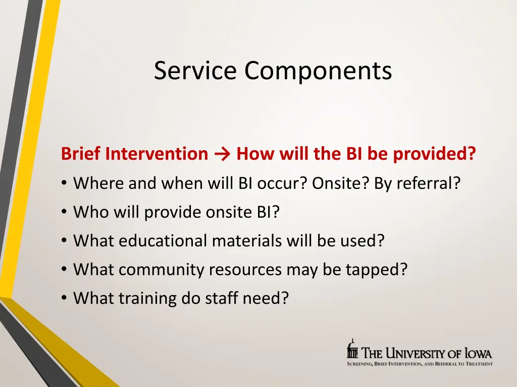 service components 3