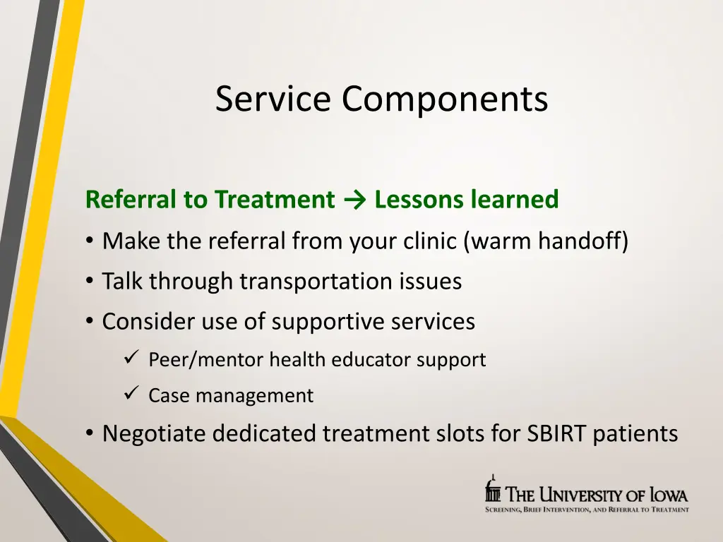 service components 5
