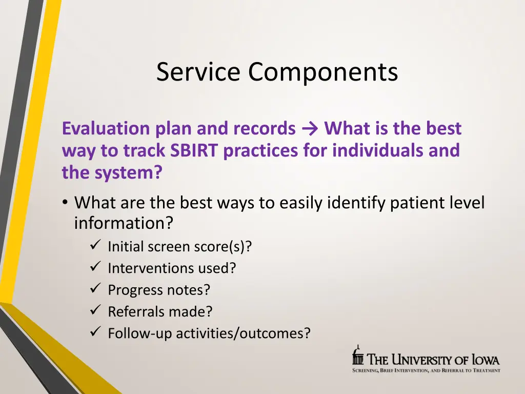 service components 6