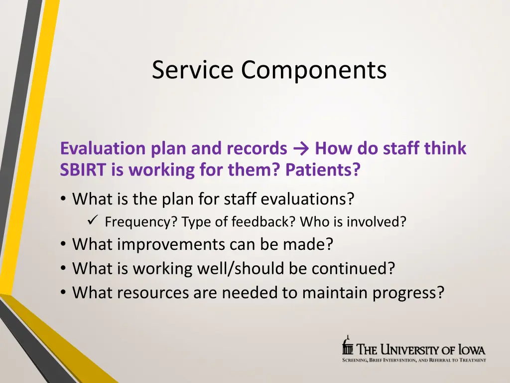 service components 7
