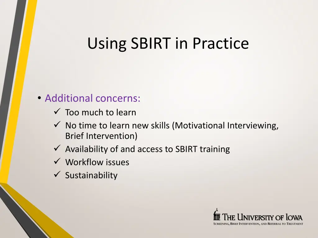 using sbirt in practice 1