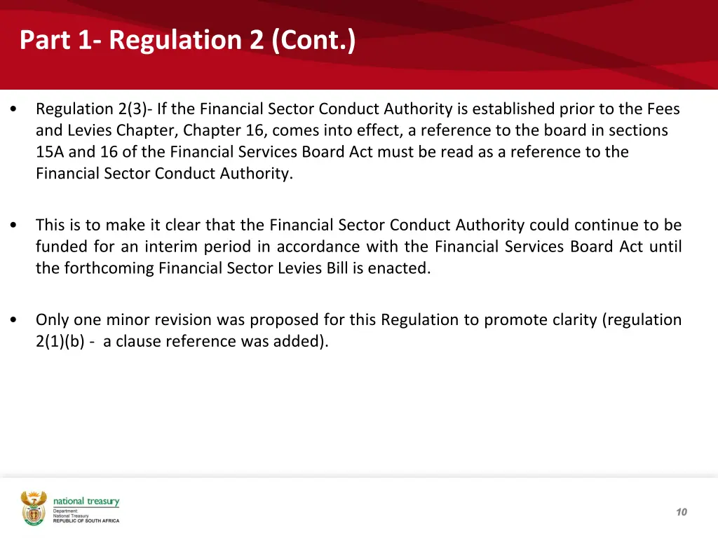 part 1 regulation 2 cont 1