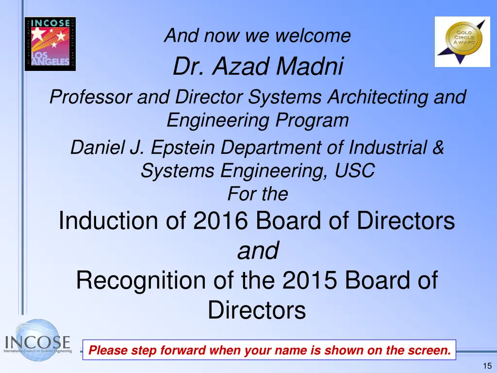 and now we welcome dr azad madni