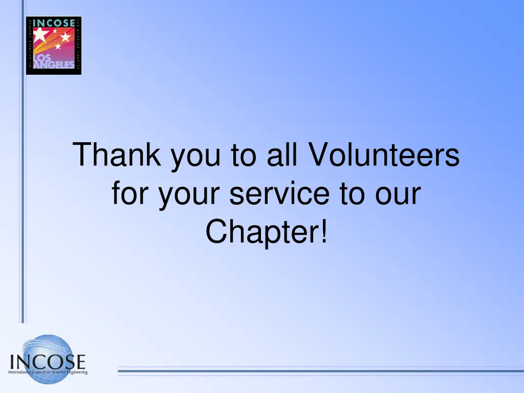 thank you to all volunteers for your service