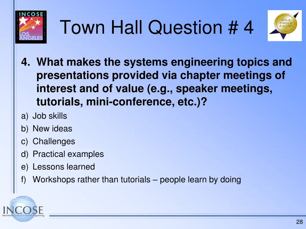 town hall question 4