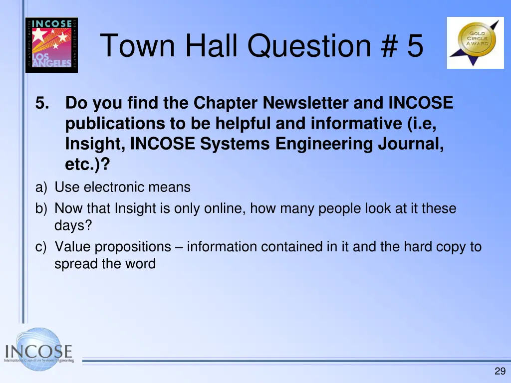 town hall question 5