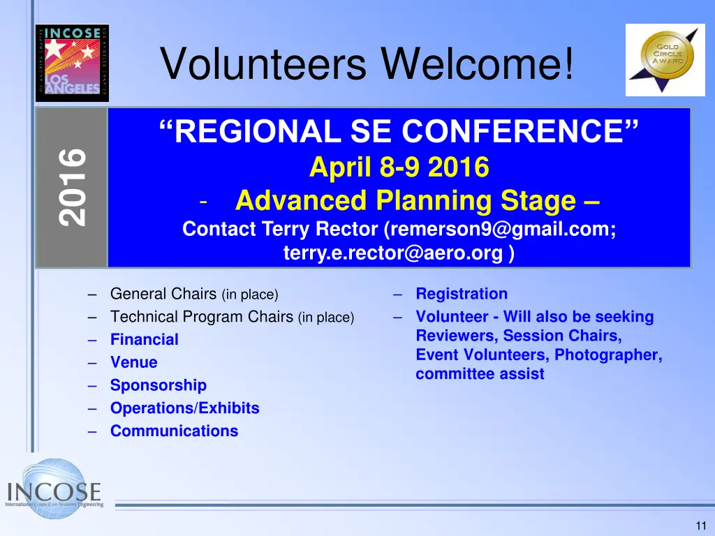 volunteers welcome