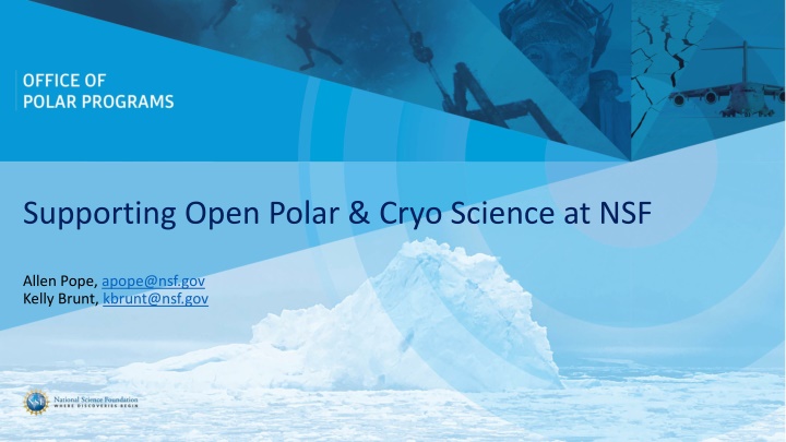 supporting open polar cryo science at nsf