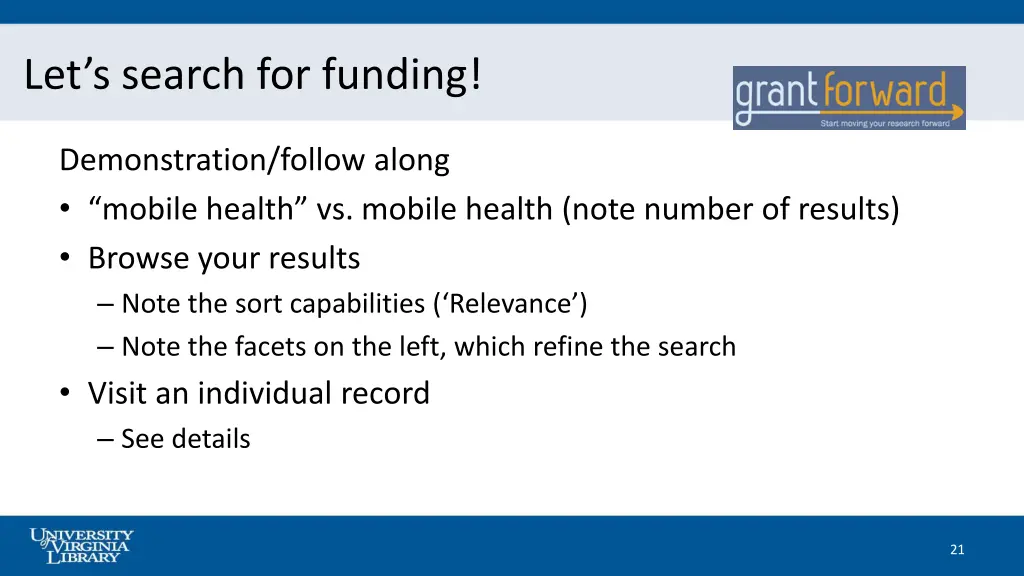 let s search for funding 1