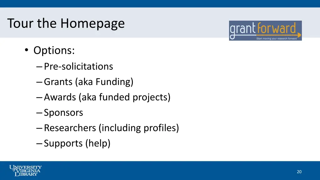 tour the homepage 1