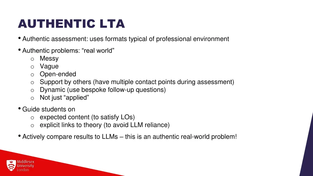 authentic lta authentic assessment uses formats