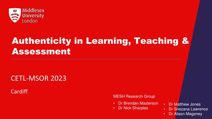 authenticity in learning teaching assessment