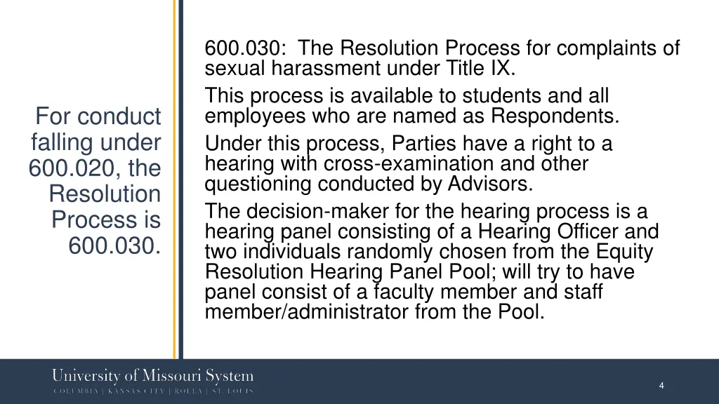 600 030 the resolution process for complaints