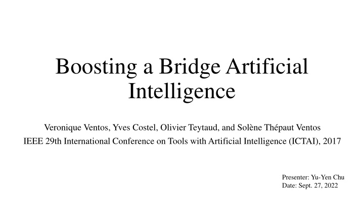 boosting a bridge artificial intelligence