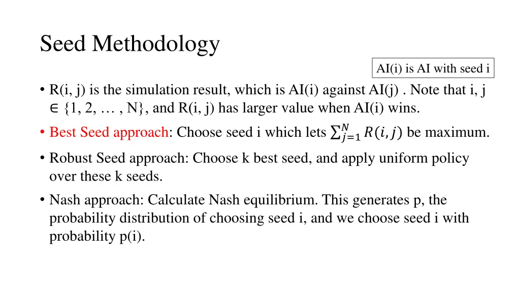 seed methodology 1